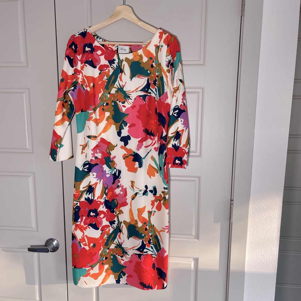 Beige by Eci Floral Event Dress size 10